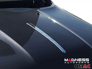 FIAT 500L Front Hood Spear - Chrome Stainless Steel - OMAC 2014-2020